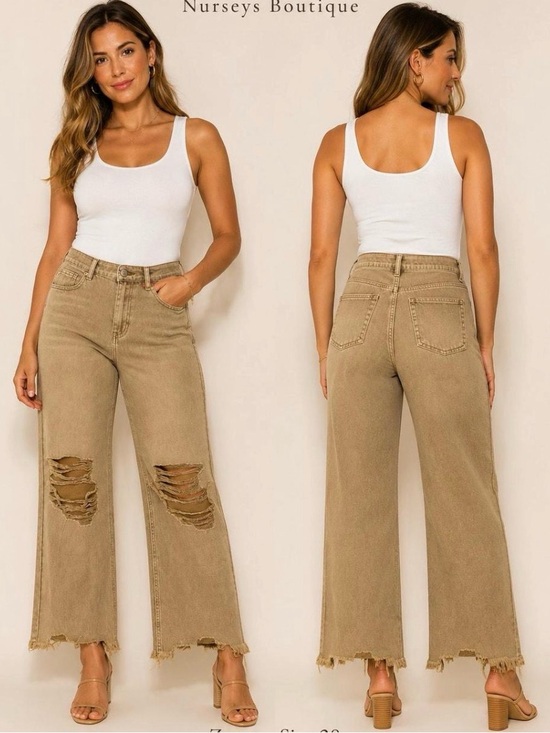 Zenana Outfitters Denim - Zenana Outfitters Lt Camel Jeans
